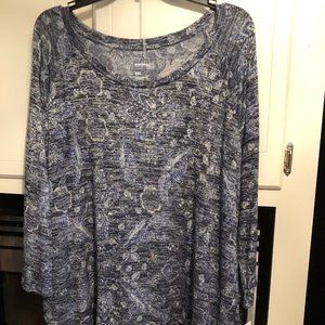 Sonoma women's medium blue XXL top
